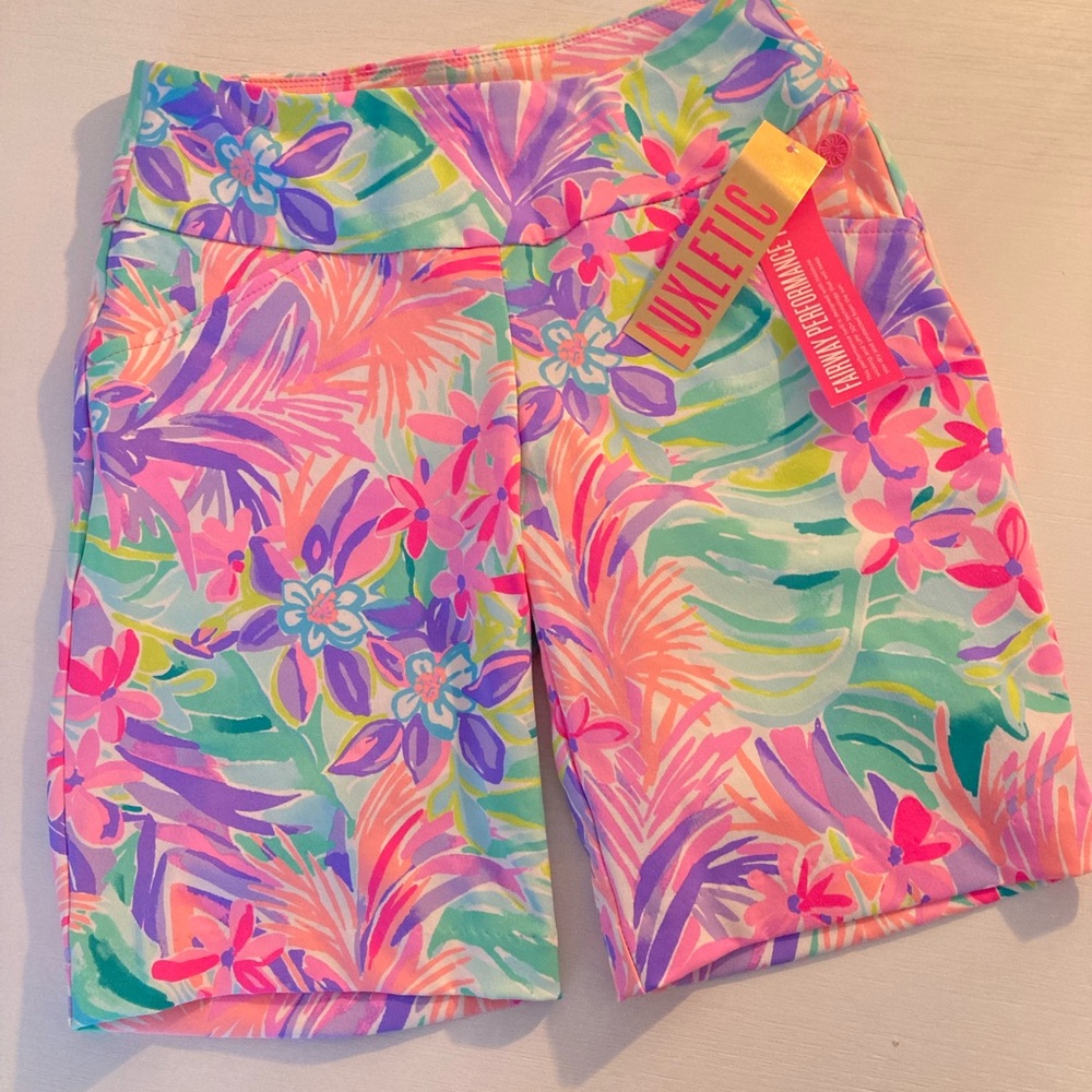 Lilly Pulitzer Luxletic Bermuda golf shorts